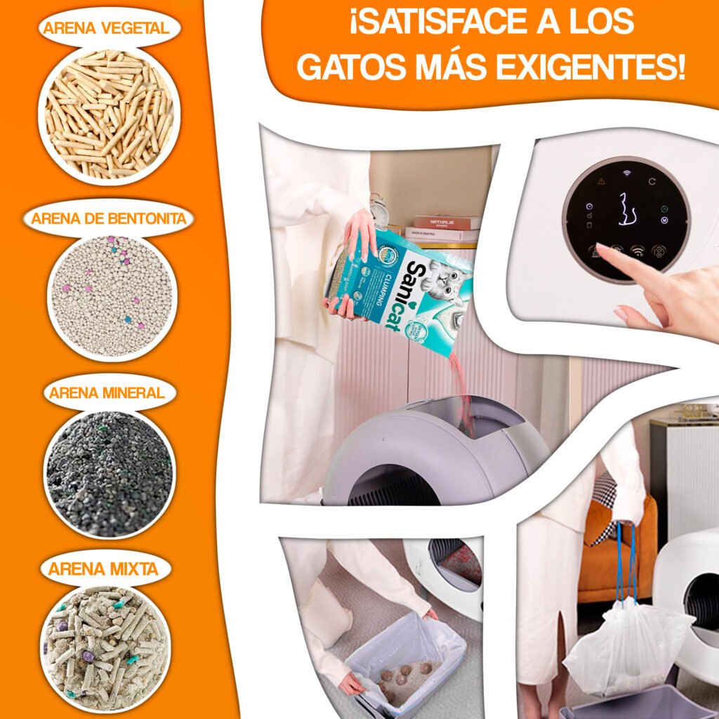 arena autolavable para gatos